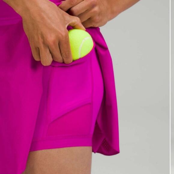 Lululemon Court Rival Hot Pink Perforated Skirt Skort Purple Pink size 2 - Picture 3 of 10